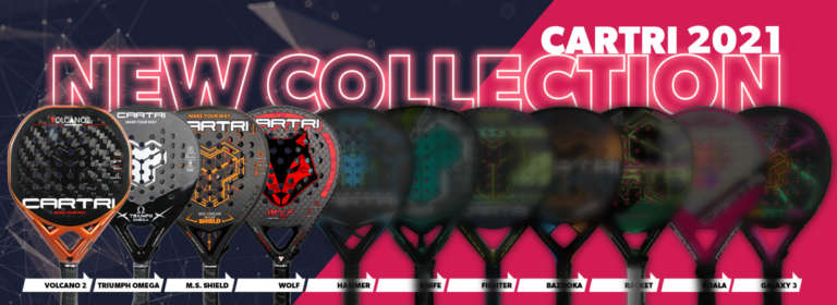 Cartri presenta la collezione di racchette da padel della gamma platinum