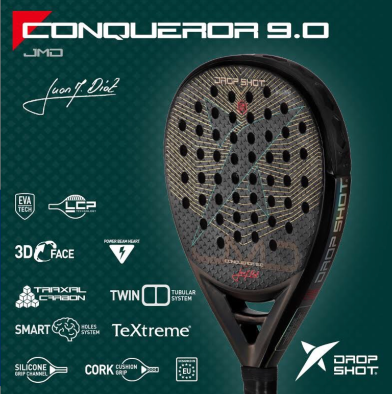 Drop Shot presenta la Conqueror 9.0, la nuova racchetta di Juan Martin Diaz