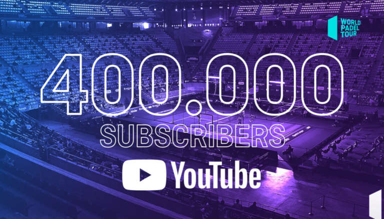 Il canale Youtube del World Padel Tour raggiunge quota 400.000 iscrizioni