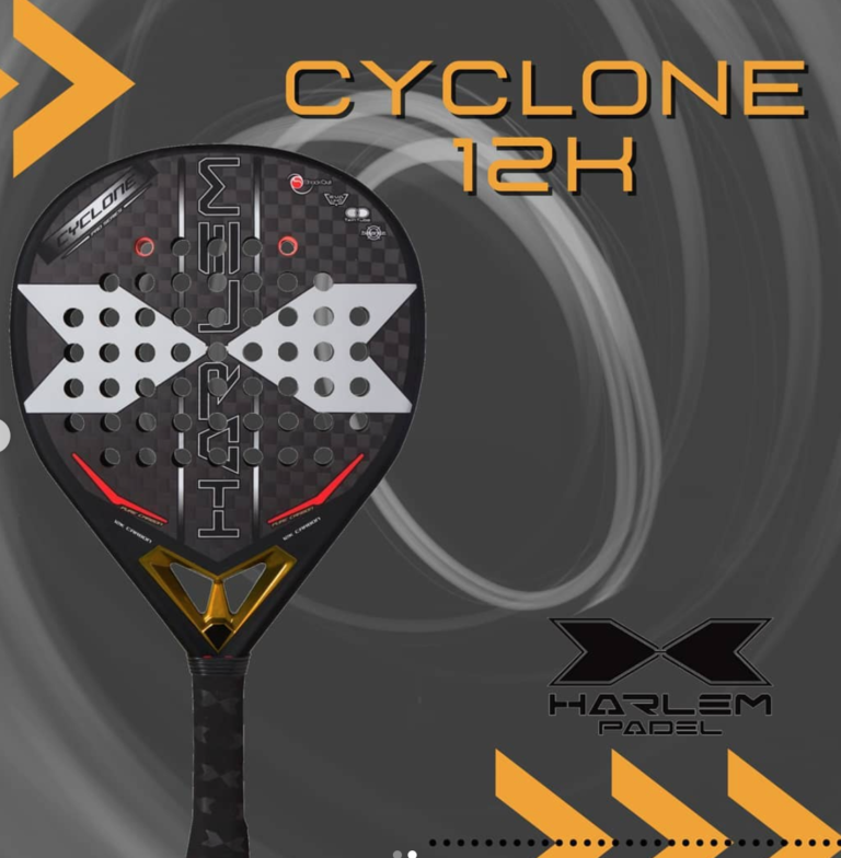 Harlem Padel presenta la racchetta Cyclone 12k con shockout incorporato