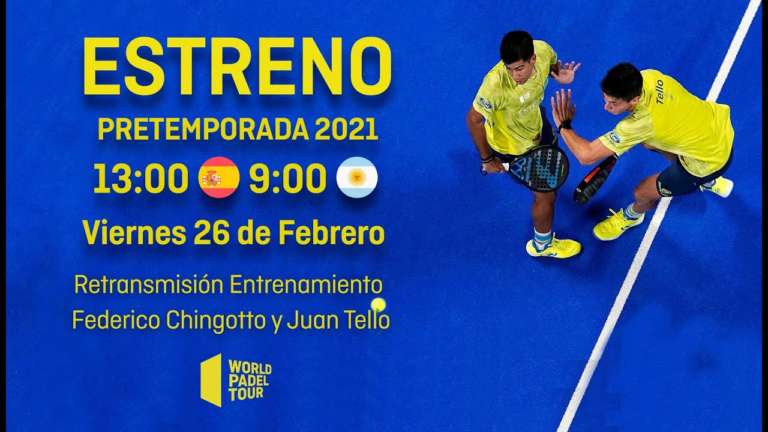 Preseason 2021: un allenamento di Fede Chingotto e Juan Tello