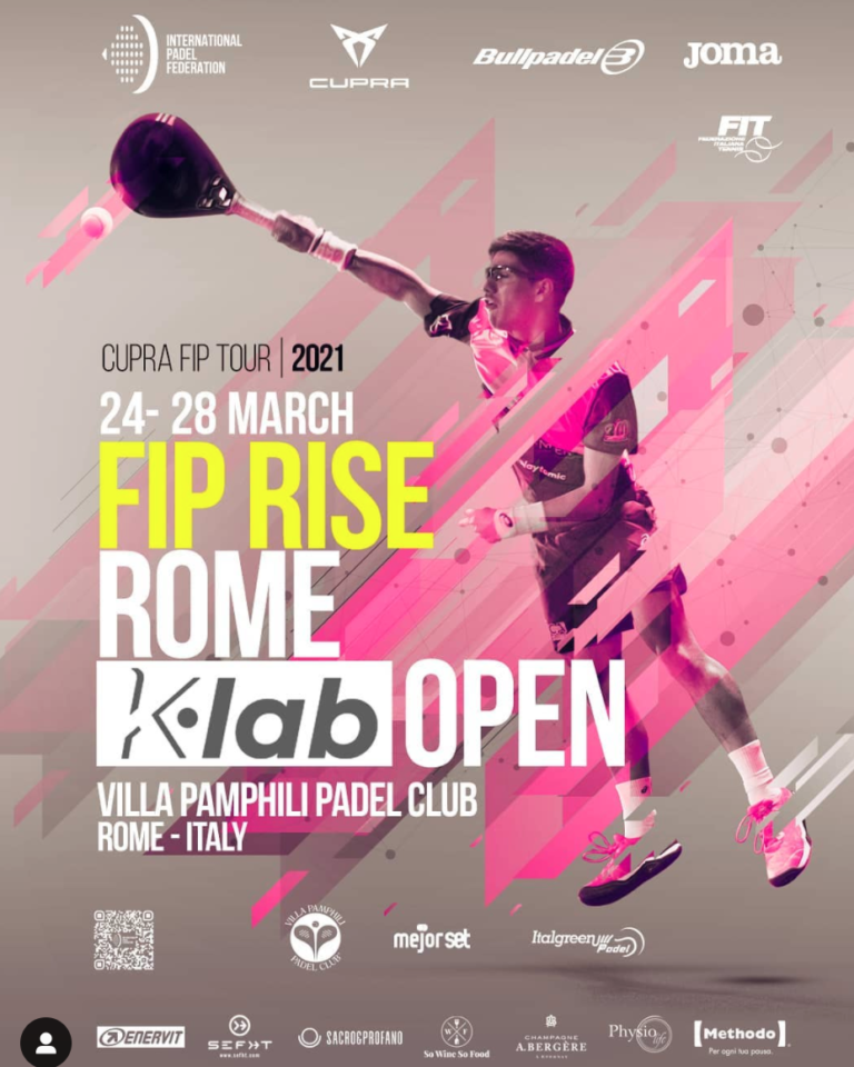 Al via il Fip Rise Rome Open al Villa Pamphili Padel Club