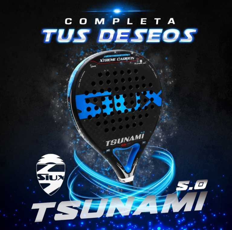 Siux annuncia la racchetta da padel Tsunami 5.0 12K