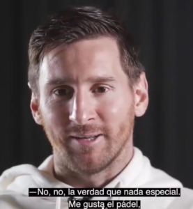“Me gusta el padel” parola di Leo Messi