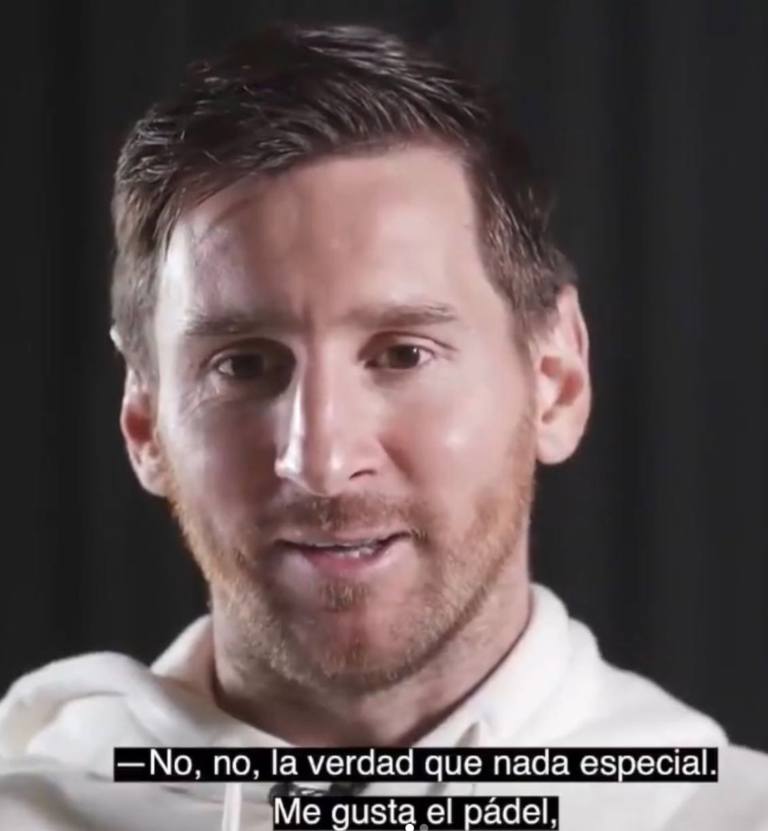 “Me gusta el padel” parola di Leo Messi