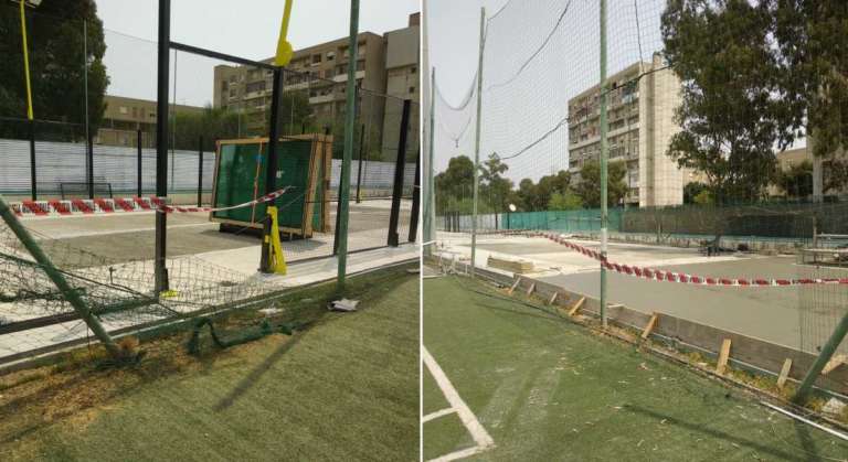 Cantiere per i campi da padel abusivi a Sant’Elia (Cagliari): scatta il sequestro