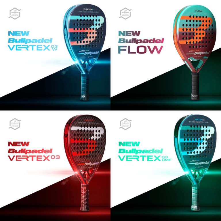 Bullpadel presenta la nuova Vertex 03, la Vertex 03 Comfort, la Vertex 03 Woman e la Flow