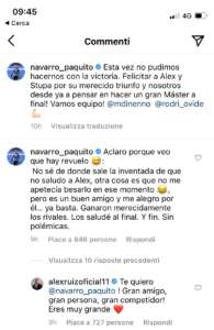 Paquito Navarro: Mi congratulo con Alex e Stupa. E preciso, ho salutato Alex alla fine. È un buon amico e sono felice per lui