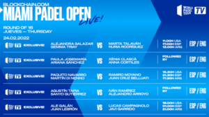 Miami Padel Open: le dirette gratis degli ottavi su World Padel Tour TV