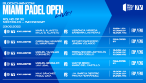 Miami Padel Open: le dirette gratuite dei sedicesimi partiranno mercoledì 23 febbraio (nessuna italiana sarà trasmessa live)