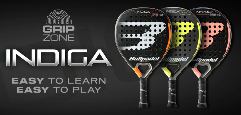 Bullpadel lancia la linea di racchette Indiga con la nuova tecnologia Grip Zone