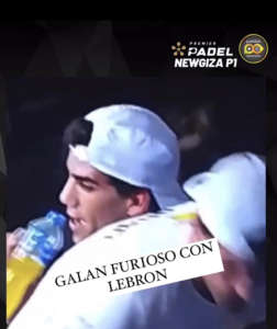 Animata discussione tra Galan e Lebron nel secondo set della finale del NEWGIZA Premier Padel