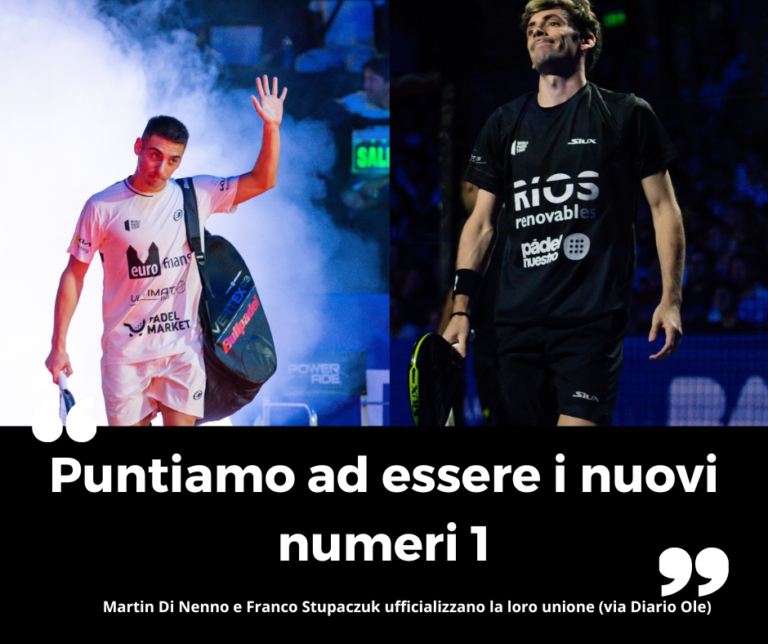 Di Nenno e Stupaczuk confermano l’unione per il 2023: Puntiamo ad essere i numeri 1